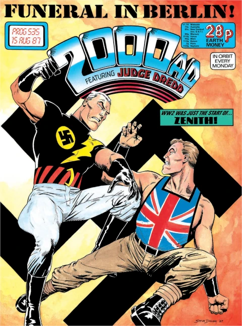 2000AD prog 535 cover by Steve Dillon